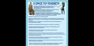 Η ΑΝΑΛΥΣΗ ΤΟΥ ΟΡΚΟΥ ΤΟΥ ΠΟΛΕΜΙΣΤΗ ΑΠΟ ΤΟΝ ΑΡΤΕΜΗ ΣΩΡΡΑ. 05/05/2017